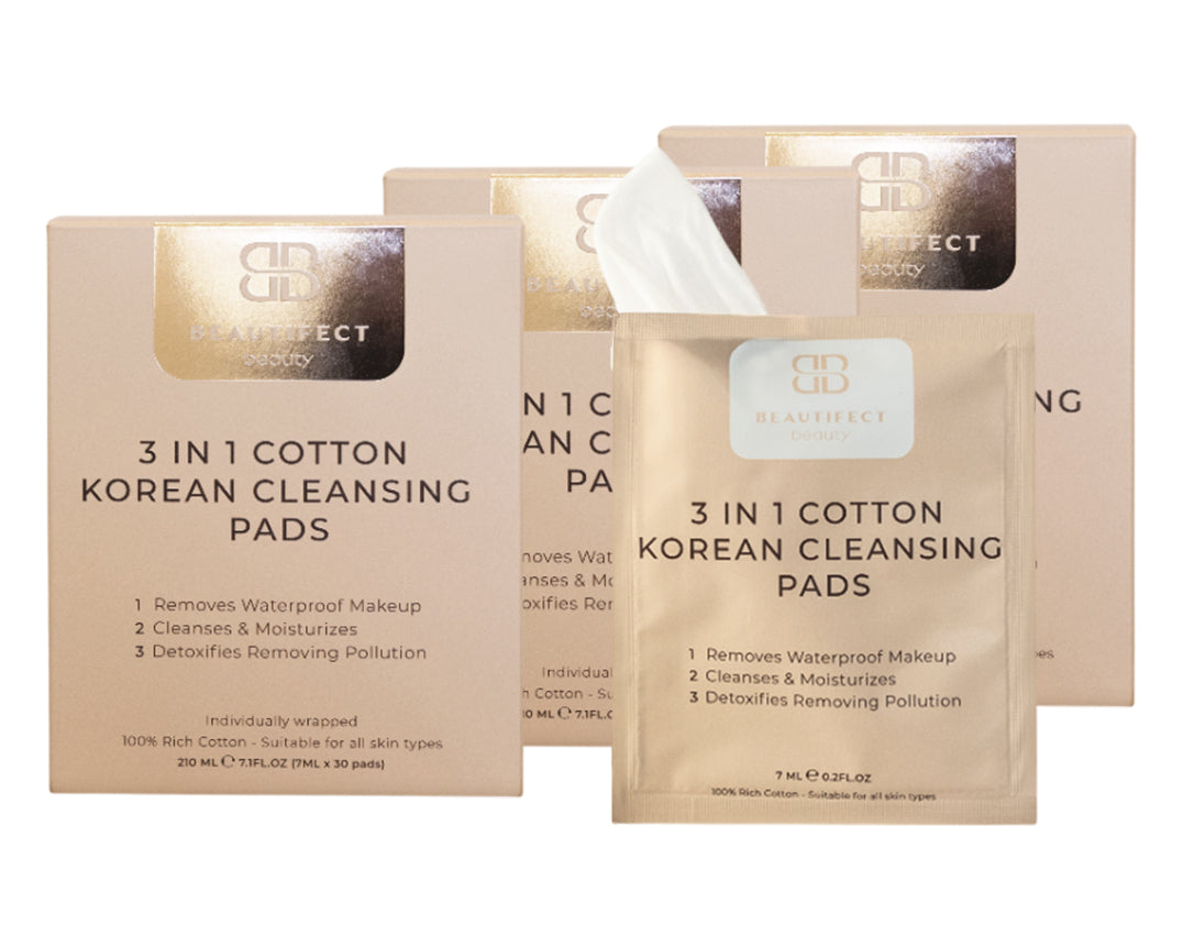 3-in-1 Cotton Korean Cleansing Pads 3 Box Bundle