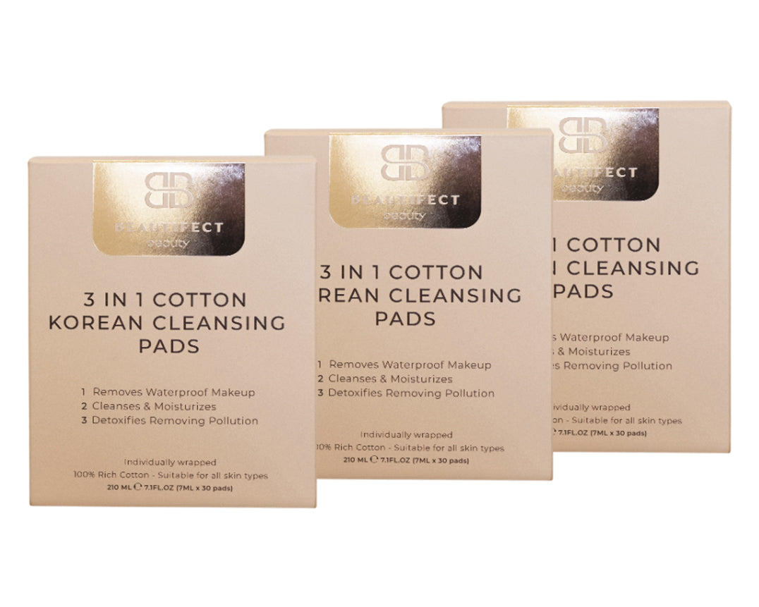 3-in-1 Cotton Korean Cleansing Pads 3 Box Bundle